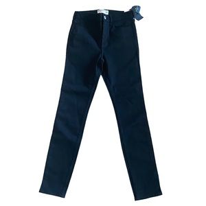 NWT Abercrombie & Fitch Black High Rise Jean Legging Skinny Girls 13 / 14